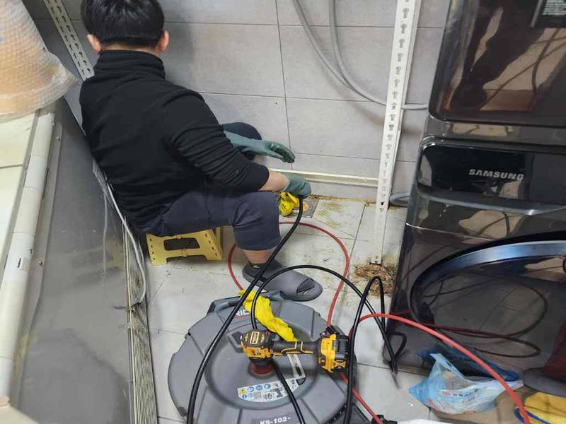 파주 싱크대막힘 작업사례 8